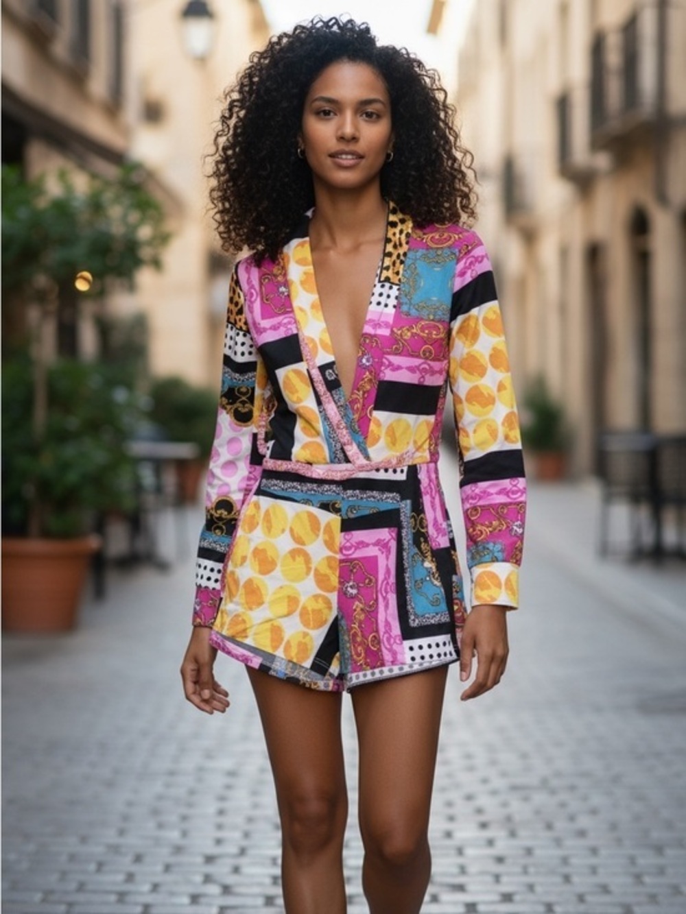 GOOD TIMES Long Sleeve Romper